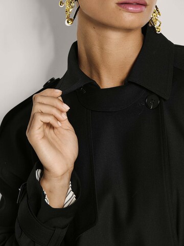 Manteau mi-saison MADELEINE en noir