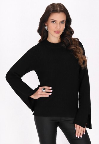 faina Pullover in Schwarz: Vorderseite