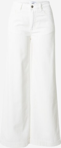 florence by mills exclusive for ABOUT YOU Wide leg Παντελόνι 'Poinsettia' σε λευκό: μπροστά