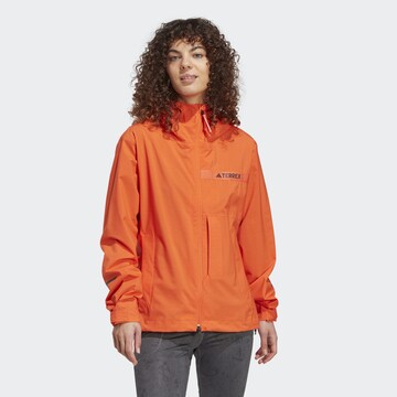 ADIDAS TERREX Outdoor Jacket in Orange: front
