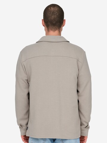 Only & Sons Regular fit Button Up Shirt 'Newkodyl' in Grey