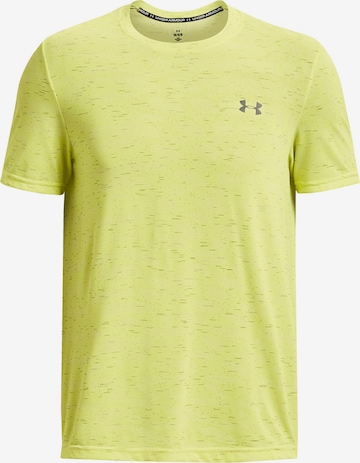 UNDER ARMOUR Functioneel shirt 'Novelty' in Geel: voorkant