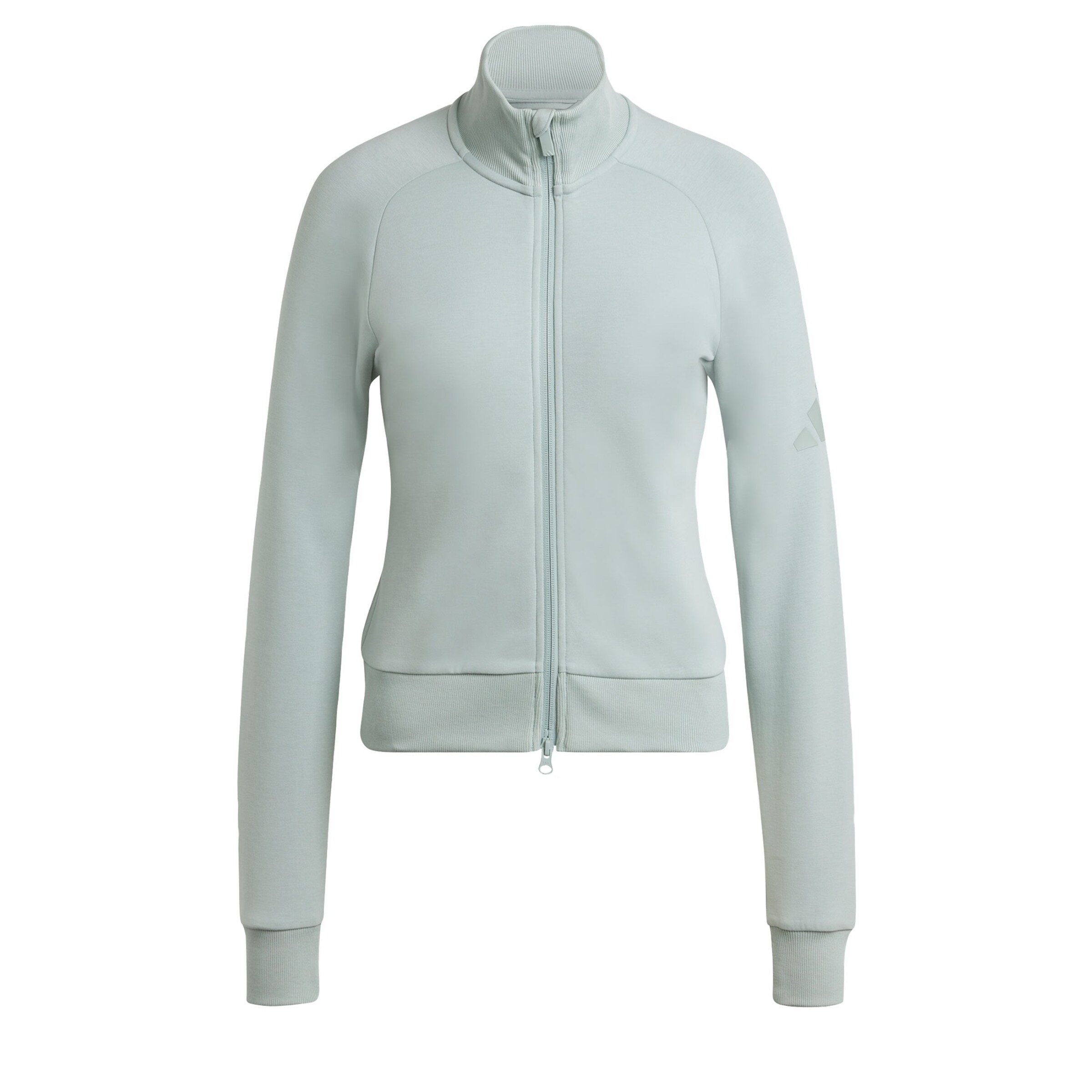 ADIDAS SPORTSWEAR Sports sweat jacket 'Soft Lux' in Green: front