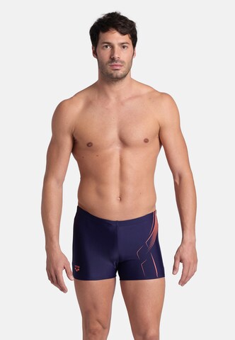 ARENA Swim Trunks 'DIVE' in Blue: front