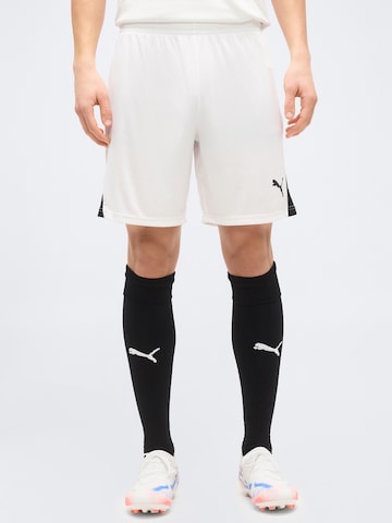 PUMA Regular Sportbroek 'teamLIGA26' in Wit: voorkant
