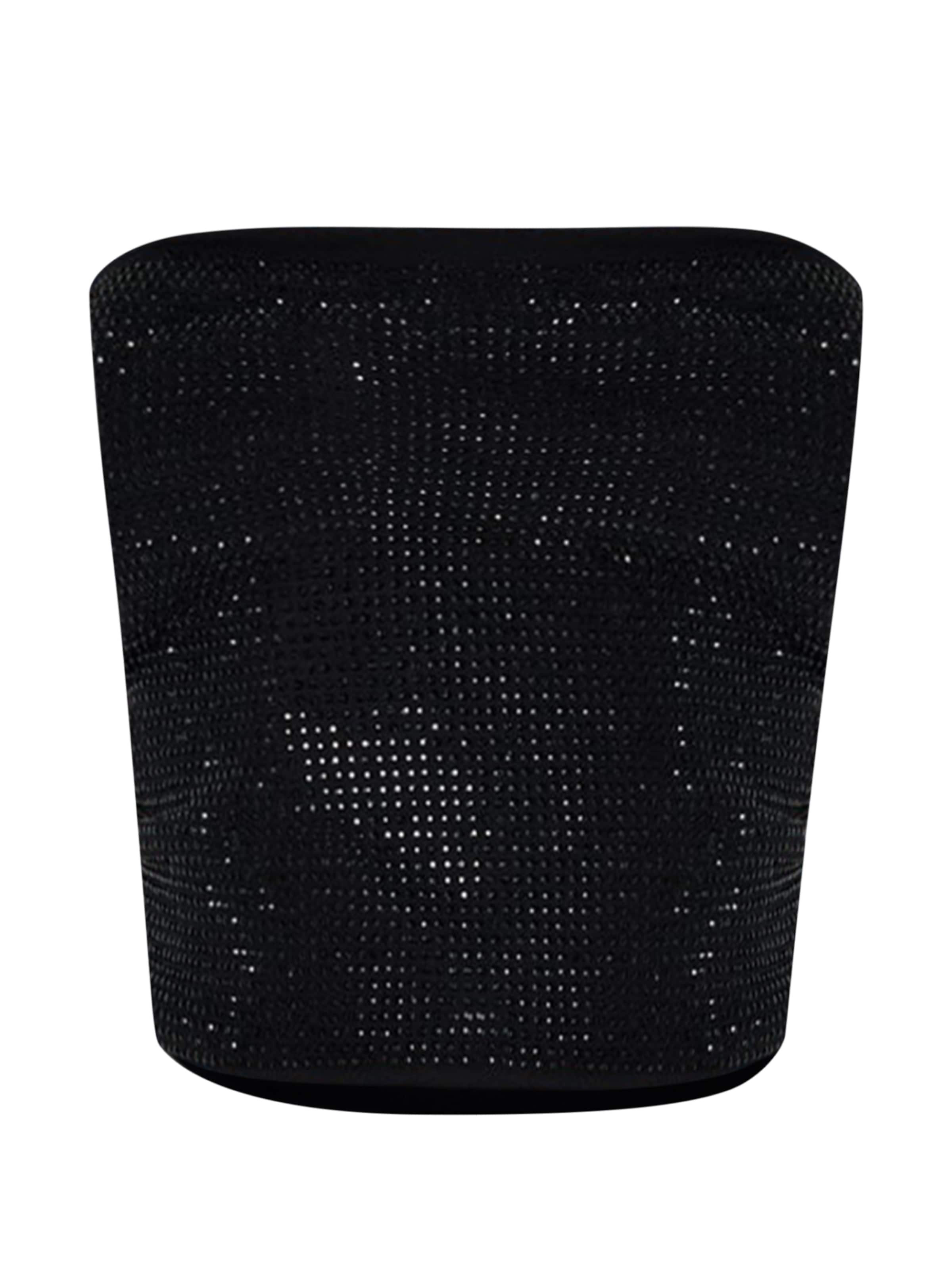 No Matter What Top in Schwarz: Vorderseite