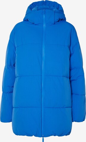 SELECTED FEMME Winter Jacket 'Fraya' in Blue: front