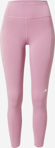 ADIDAS PERFORMANCE Skinny Workout Pants 'Dailyrun' in Pink: front