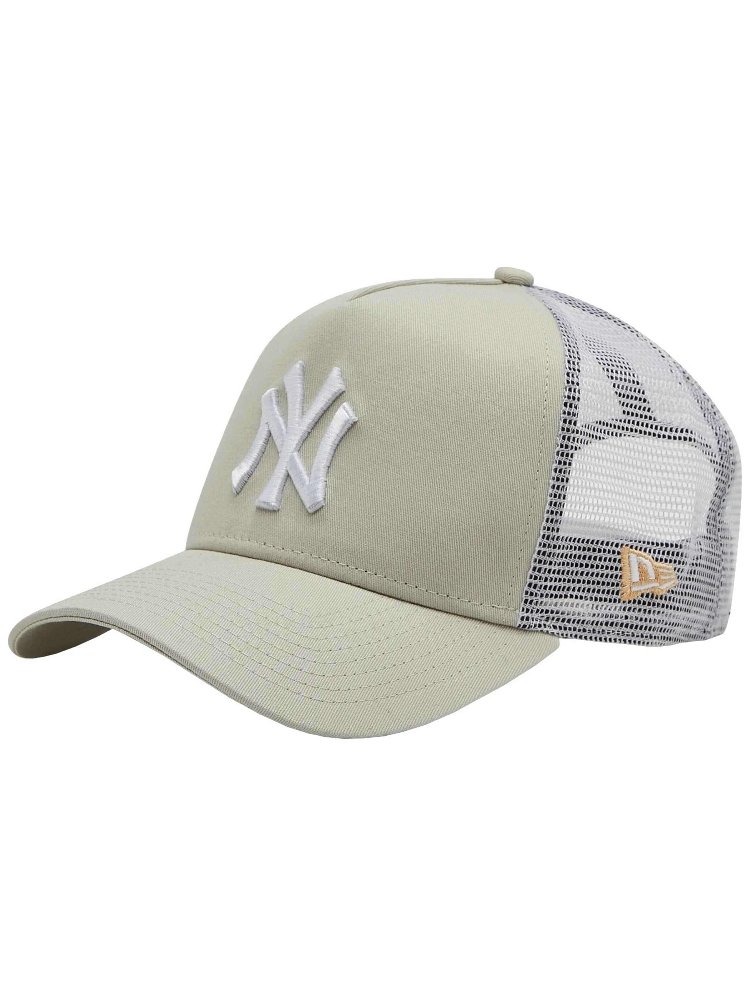 NEW ERA Cap 'New Era Jersey Ess 9FORTY New York Yankees' in Beige: front