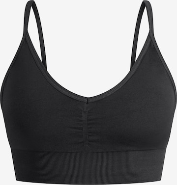 Soutien-gorge de sport Smilodox en noir : devant