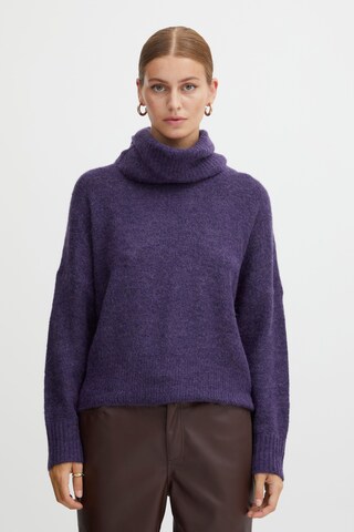 ICHI Sweater 'Kamara' in Purple: front