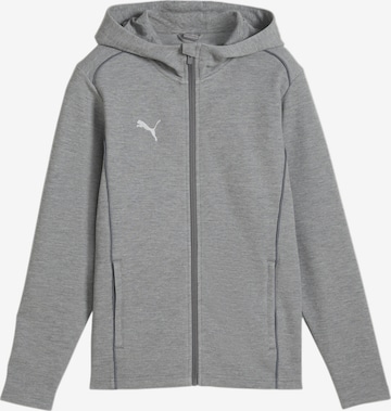 PUMA Sportsweatjacke in Grau: Vorderseite