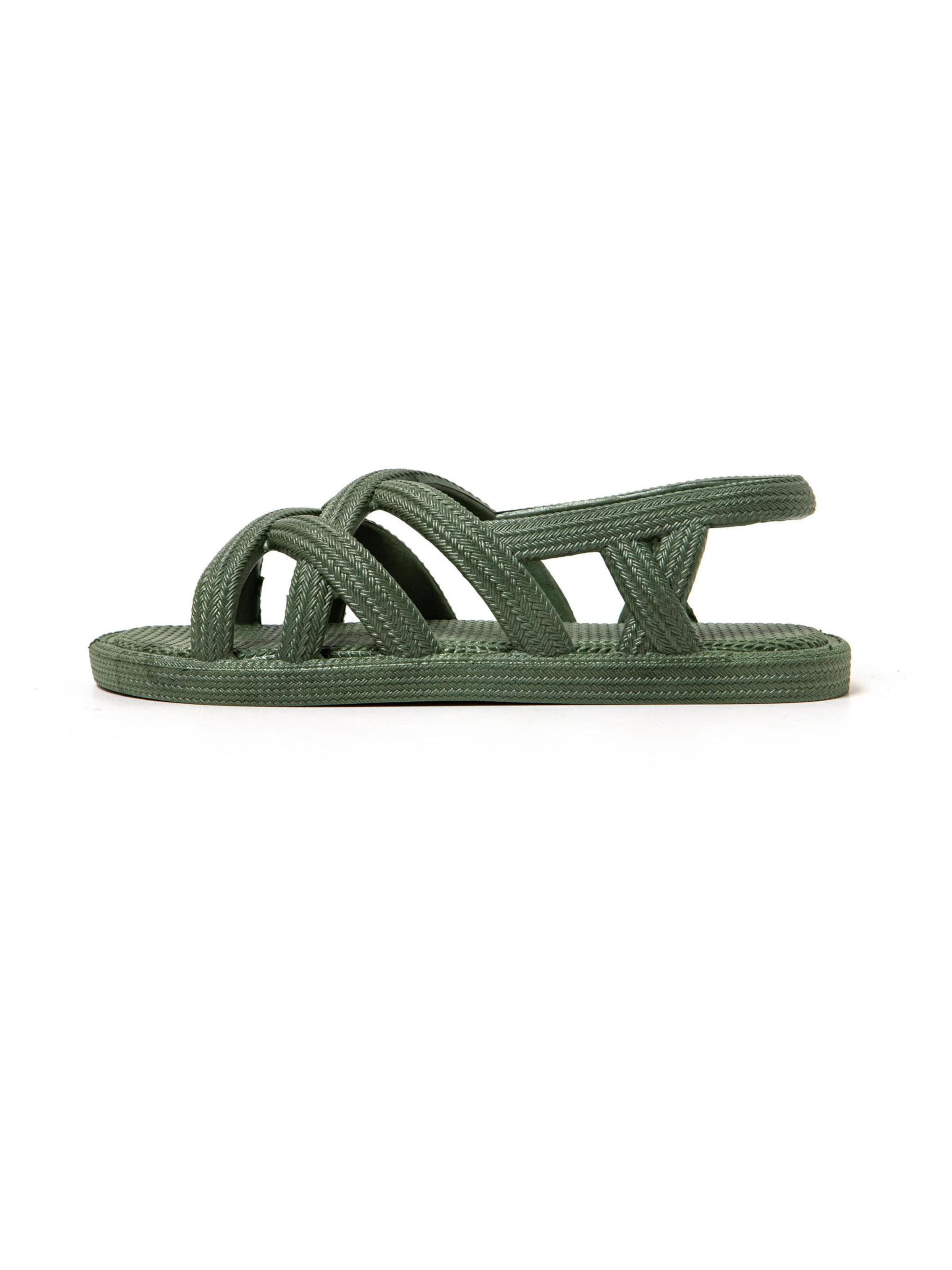 Brasileras - Sandalias 'Ankara' en verde: frente