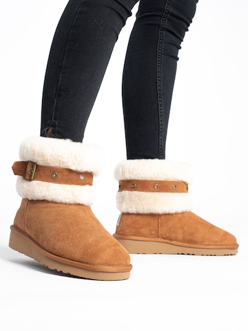 Gooce - Botas de nieve 'Elly' en marrón: frente