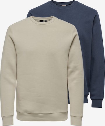 Only & Sons Sweatshirt 'Ceres' in Blau: Vorderseite