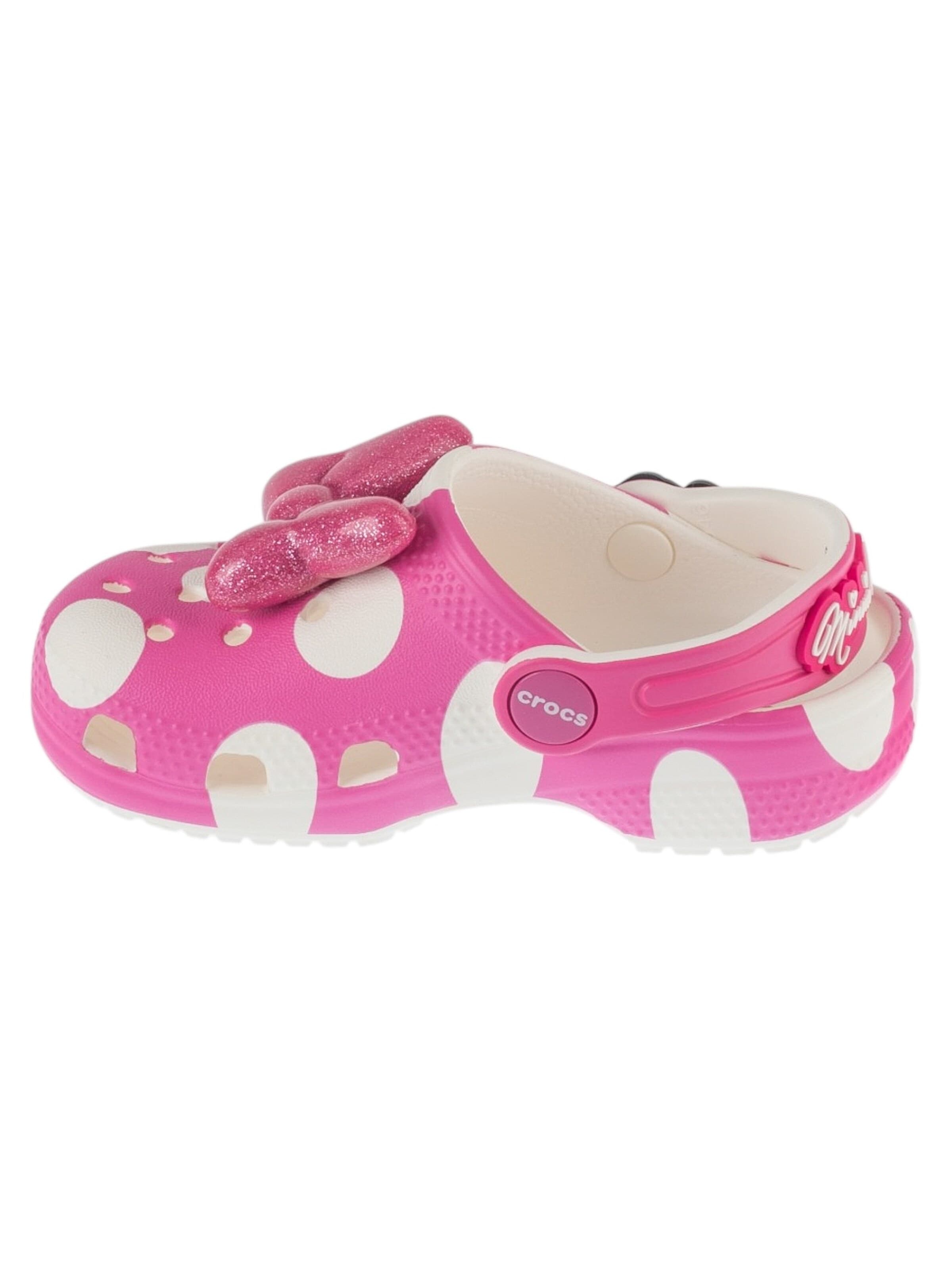 Crocs Sandalen 'Crocs Classic Minnie Mouse Clog T' in Roze