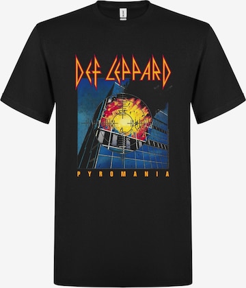T-Shirt 'Def Leppard Pyromania T-Shirt' Def Leppard en noir : devant