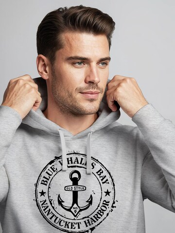 Neverless Sweatshirt 'Vintage Anker' in Grey