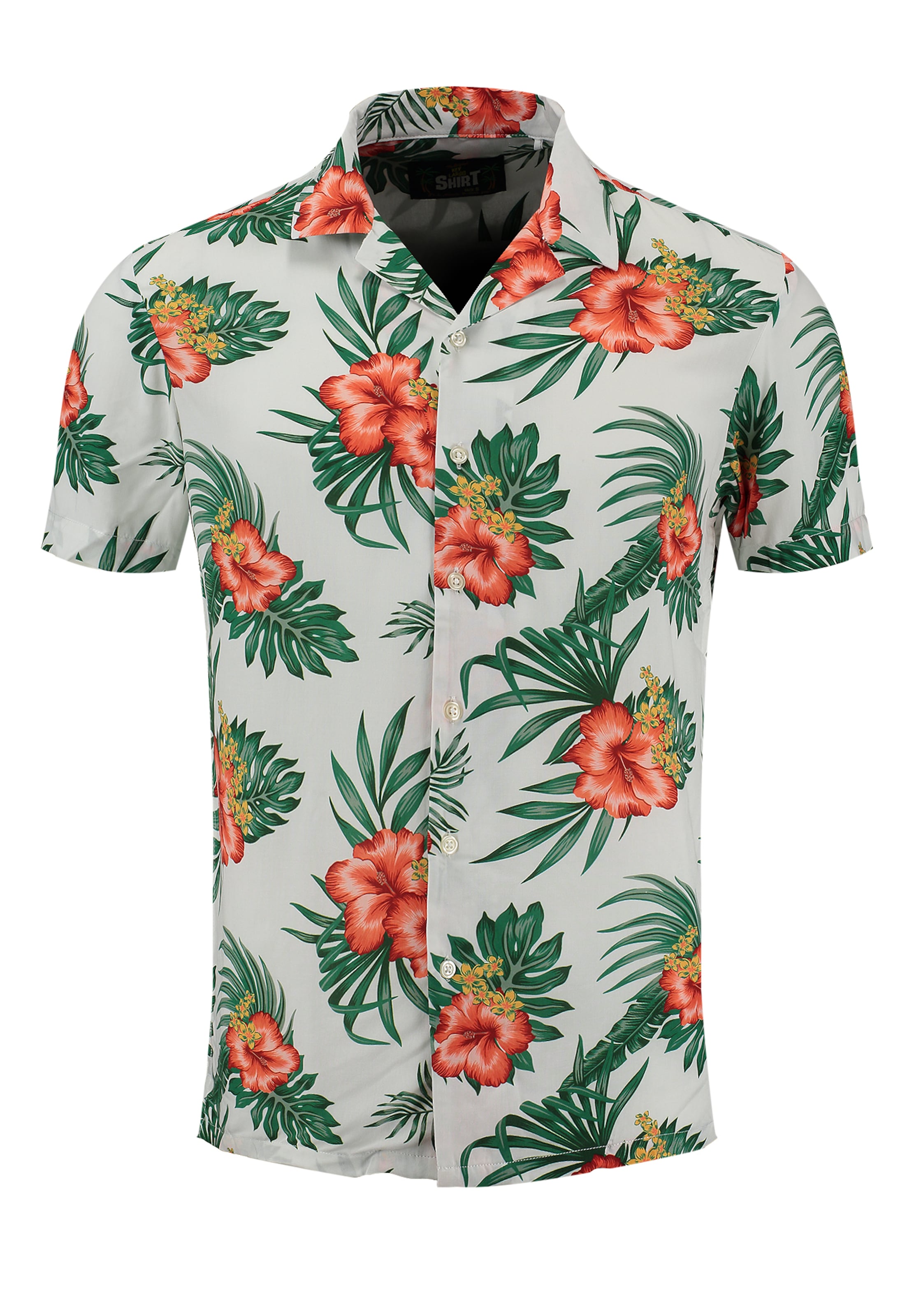 Key Largo Regularny krój Koszula 'Hula' w kolorze biały: przód