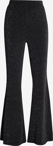 évasé Pantalon faina en noir : devant