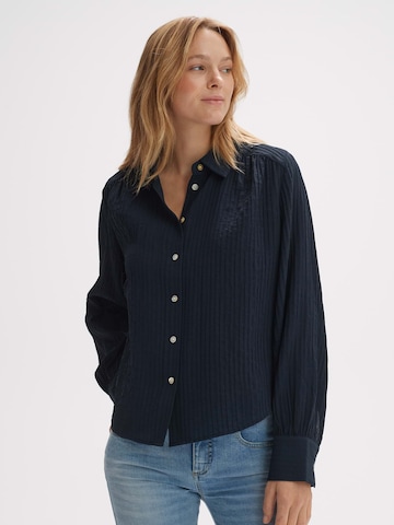 OPUS Blouse 'Freina' in Blauw: voorkant