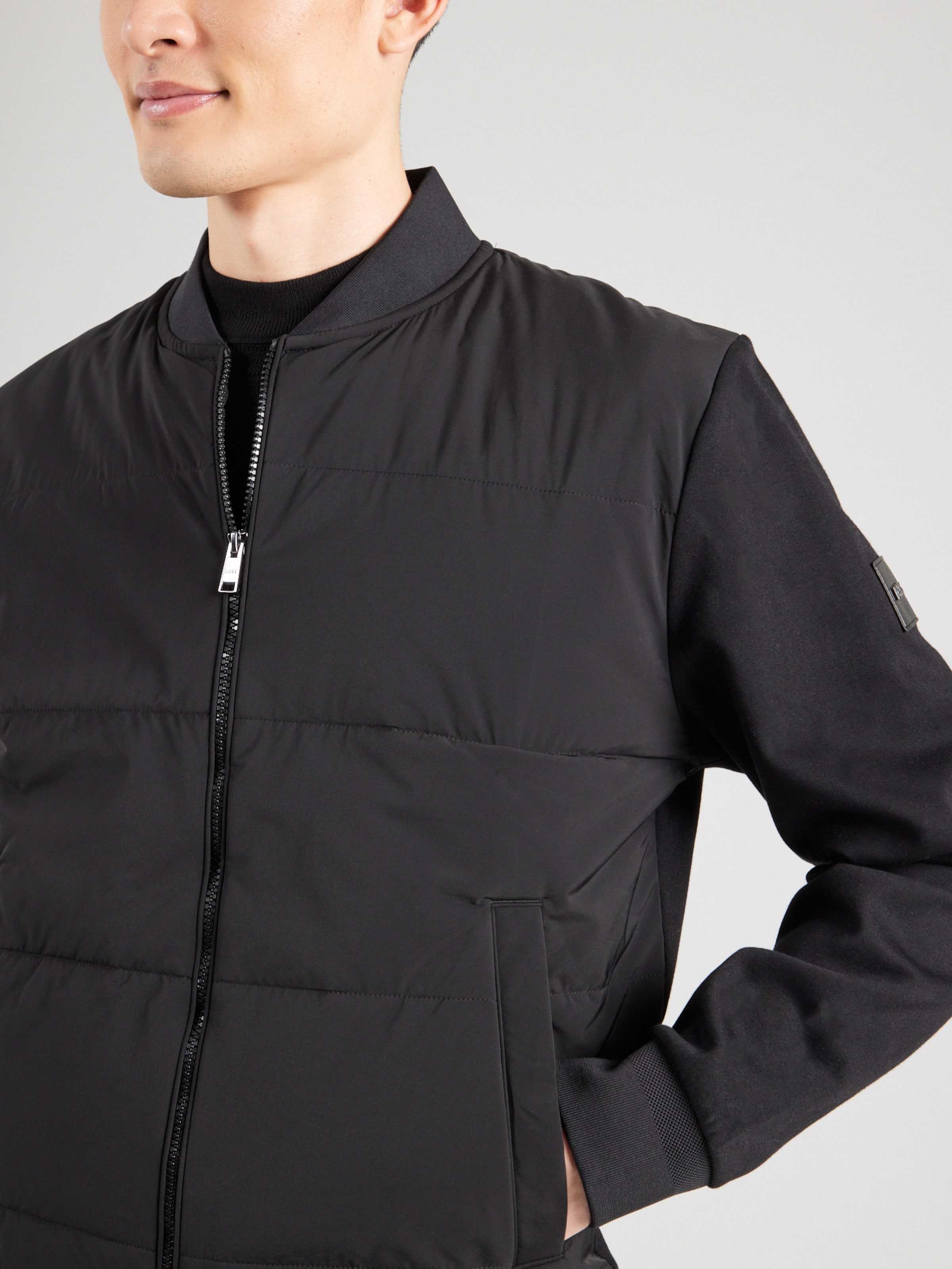 BOSS Between-Season Jacket 'Skiles 100' in Black | ABOUT YOU