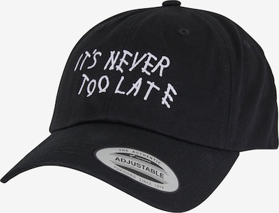 Kepurė 'Never Too Late' iš Mister Tee, spalva – juoda / balta, Prekių apžvalga