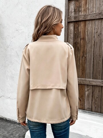 Yesfashion Between-Seasons Coat in Orange