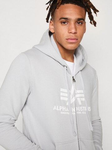 ALPHA INDUSTRIES Jopa na zadrgo | siva barva