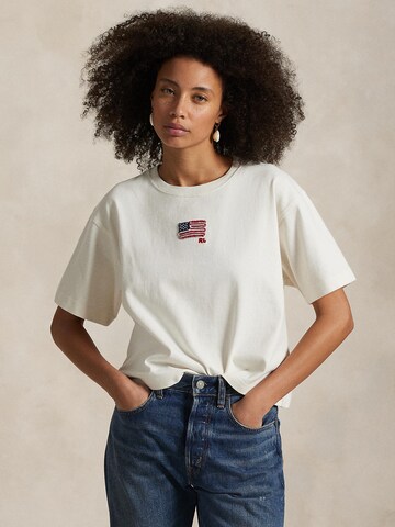 Maglietta di Polo Ralph Lauren in bianco: frontale