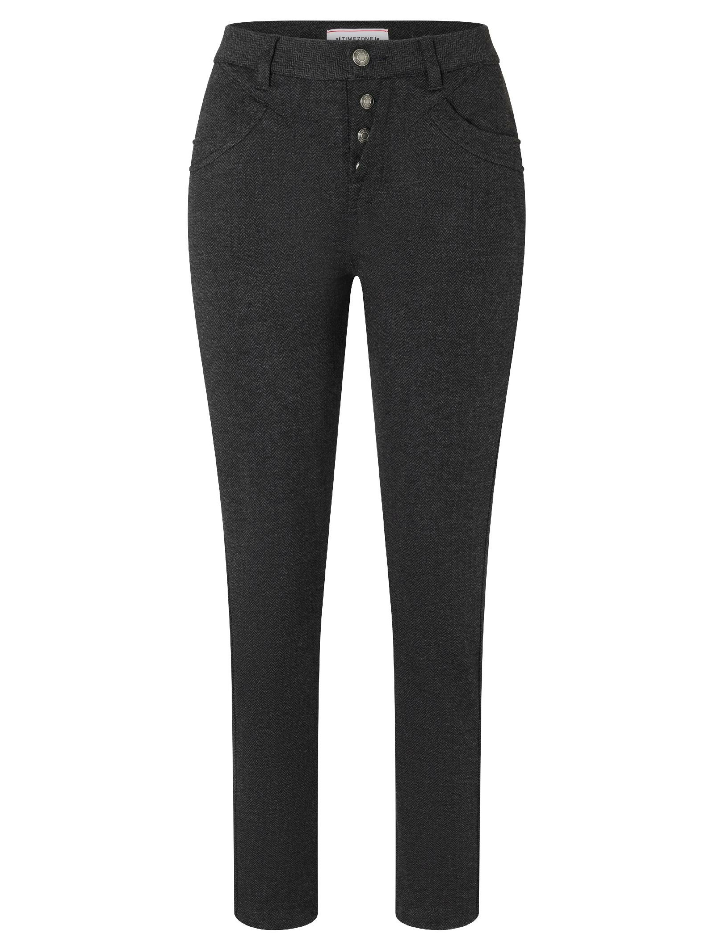 TIMEZONE Regular Pants 'Raven' in Grey: front