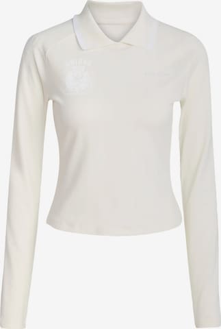 ADIDAS ORIGINALSMajica 'Long-Sleeve Crest' - bijela boja: prednji dio