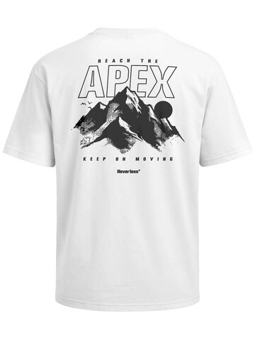 Neverless Shirt 'Apex mountain' in White