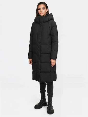 MARIKOO Winter Coat 'Tabiaa' in Black: front