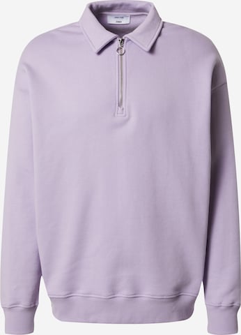 DAN FOX APPAREL Sweatshirt 'Stefan' in Lila: predná strana