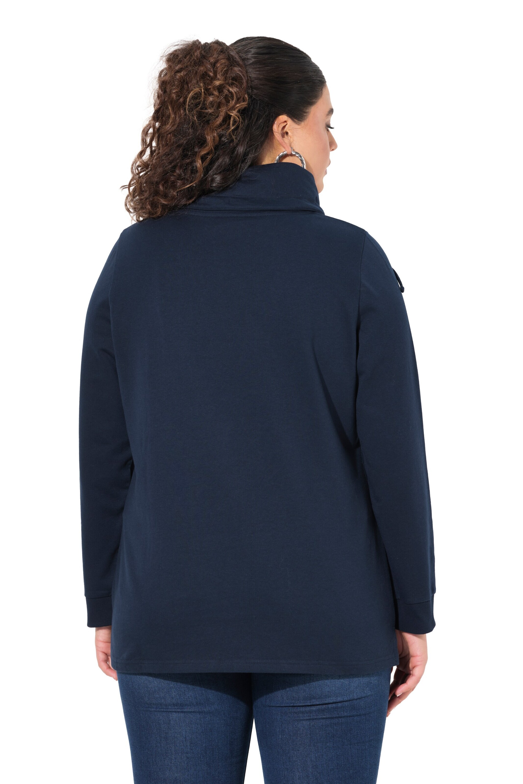 Ulla Popken Sweatshirt in Blauw