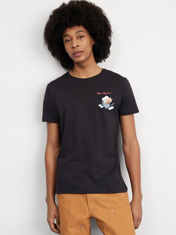 ALPHA INDUSTRIES Shirt 'Flying Buzz' in Black: front