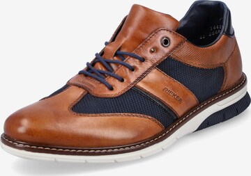 RIEKER Athletic Lace-Up Shoes in Brown: front