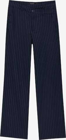 Pull&Bear Regular Pants in Blue: front