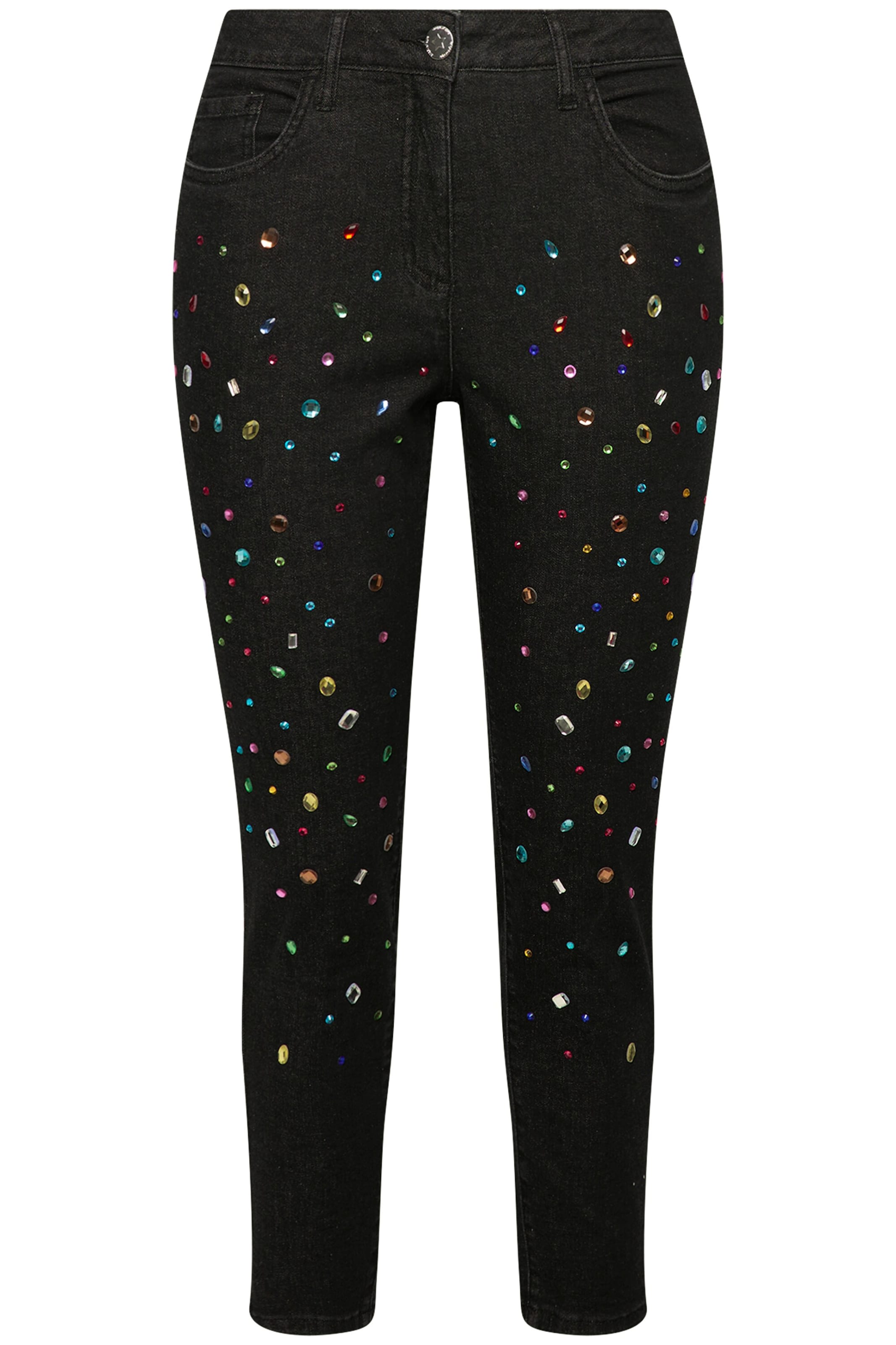 Angel of Style Slimfit Jeans in Schwarz: Vorderseite