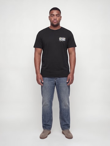 mėlyna Jack & Jones Plus Marškinėliai 'JJGEPLAS'