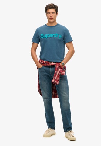 Superdry Tričko 'Classic' – modrá
