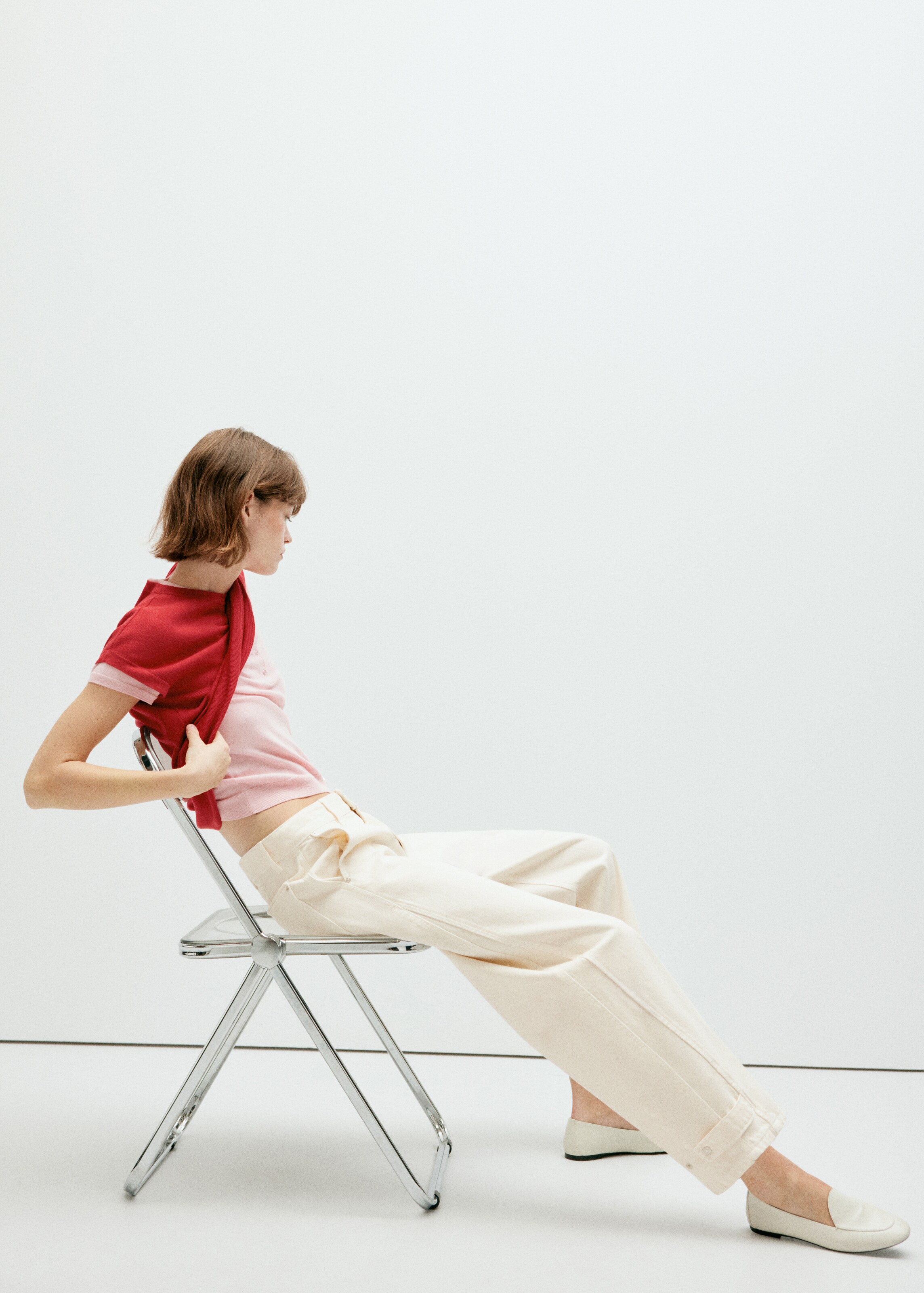 MANGO Regular Jeans 'CLOTILDE' in Beige