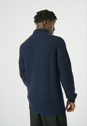 Cleptomanicx Pullover 'Ribber Troyer' in Blau