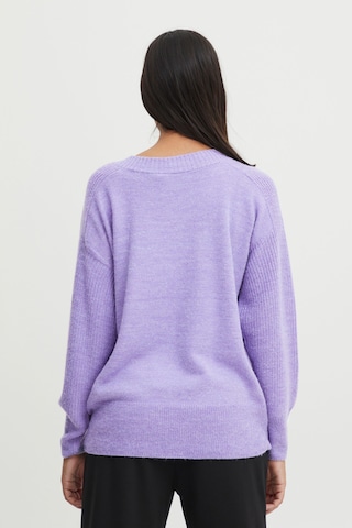 ICHI Strickpullover in Lila