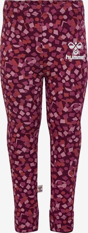 Hummel Skinny Leggings 'Confetti' in Rood: voorkant