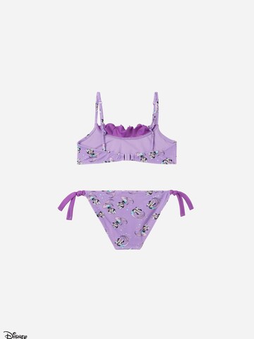 CALZEDONIA Bralette Bikini 'Minnie Mermaid Disney' in Purple