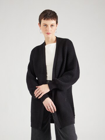 QS Knit Cardigan in Black: front