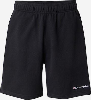 juoda Champion Authentic Athletic Apparel Standartinis Kelnės: priekis