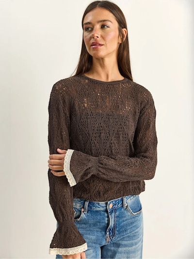 Bianco Lucci Pulover 'Pullover' v velikosti S-L  | rjava barva, Prikaz izdelka
